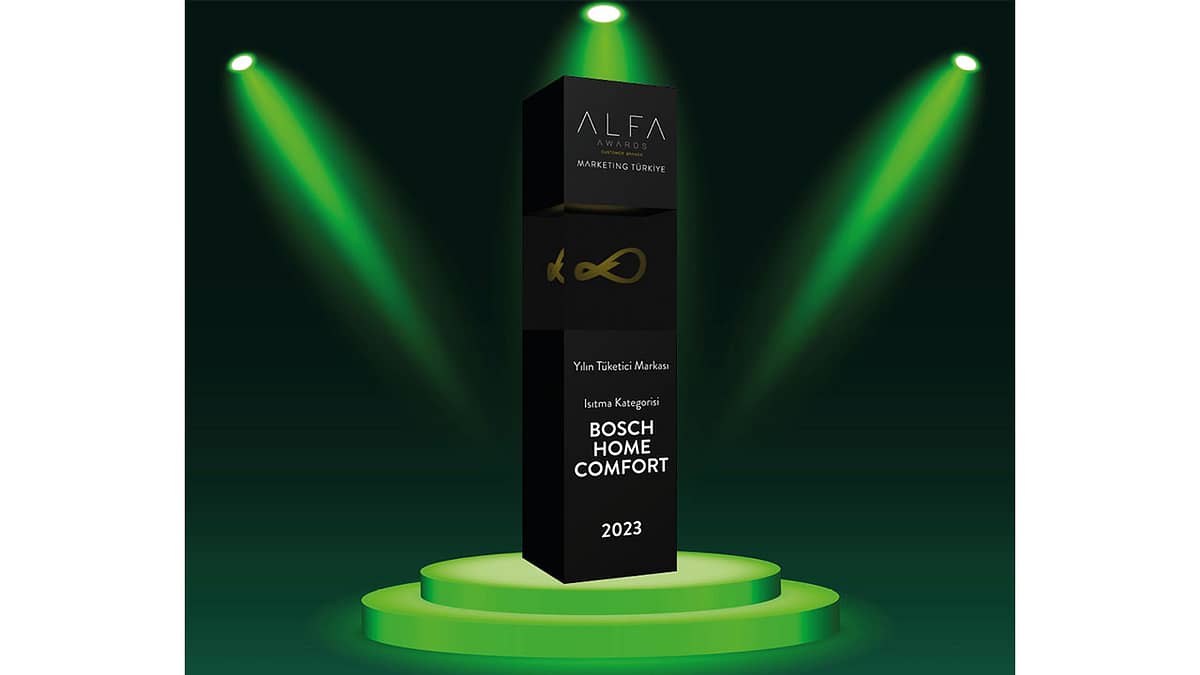 Bosch Home Comfort, ALFA Awards’ta Yılın Tüketici Markası Ödülü’ne Layık Görüldü